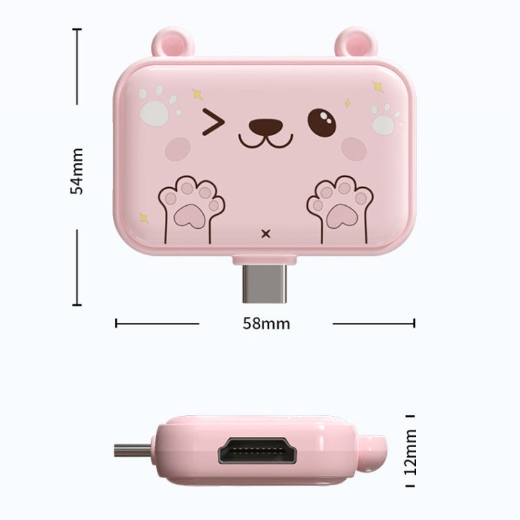 Hub USB-C 3 in 1 con HDMI 4K e ricarica PD 60W