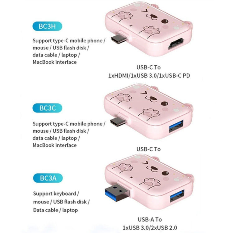 Hub USB-C 3 in 1 con HDMI 4K e ricarica PD 60W