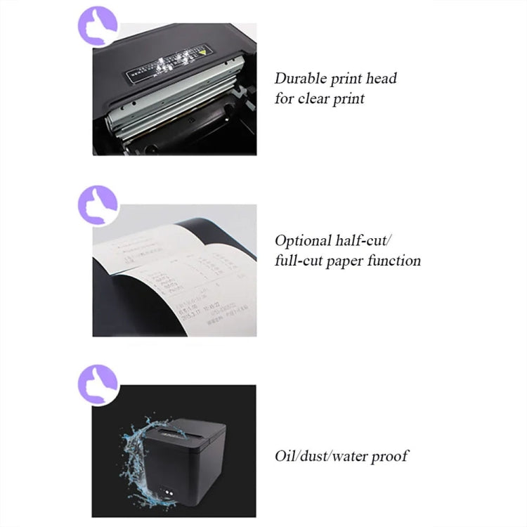 Stampante termica per ricevute 80mm con USB e rete