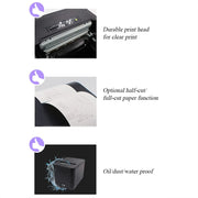 Stampante termica per ricevute con porta USB+rete da 80 mm. Stampante per cassieri del negozio, US Plug, EU Plug, UK Plug