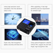 M10 Smart ID Card Riconoscimento Controllo accessi tramite impronta digitale Macchina per presenze tutto in uno, English Version