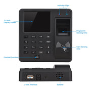M10 Smart ID Card Riconoscimento Controllo accessi tramite impronta digitale Macchina per presenze tutto in uno, English Version