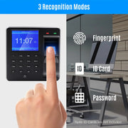 M10 Smart ID Card Riconoscimento Controllo accessi tramite impronta digitale Macchina per presenze tutto in uno, English Version