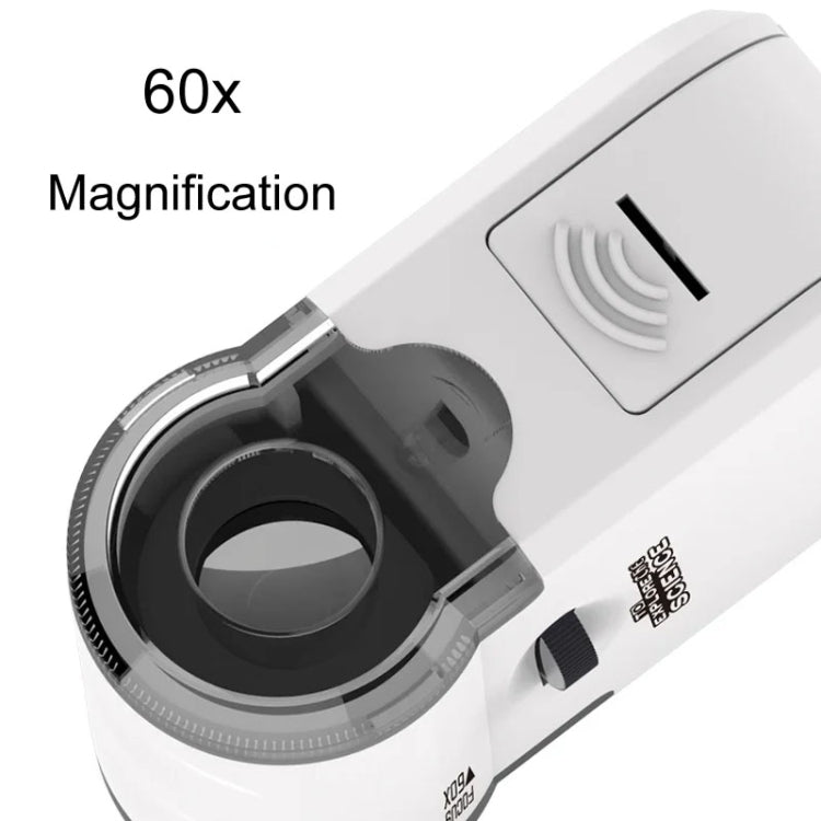 Mini microscopio portatile 60x con luci LED per bambini
