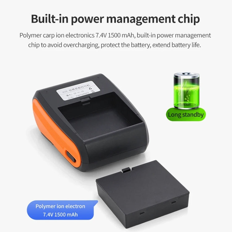 Stampante termica Bluetooth portatile 58mm con plug EU/US/UK