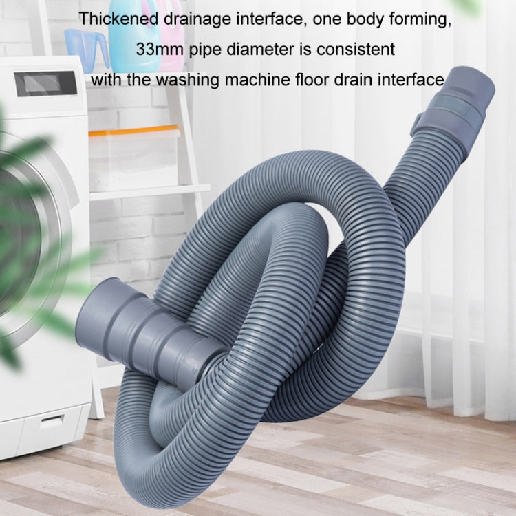 Tubo di scarico esteso ad alta elasticità per lavatrice a tamburo ispessito, 0.5m, 1m, 2m, 4m, 6m