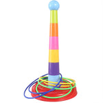 Cerchio da lancio staccabile per bancarella del mercato notturno Giocattoli per bambini Giochi genitore-figlio, 1 Tower 3 Circles, 1 Tower 9 Circles, 1 Tower+12 Circles, 1 Tower 18 Circles, 1 Tower 24 Circles, 1 Tower+36 Circles, 2 Towers 30 Circles   ...