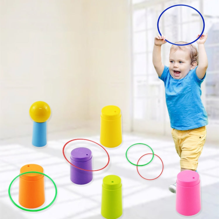 Cerchio da lancio staccabile per bancarella del mercato notturno Giocattoli per bambini Giochi genitore-figlio, 1 Tower 3 Circles, 1 Tower 9 Circles, 1 Tower+12 Circles, 1 Tower 18 Circles, 1 Tower 24 Circles, 1 Tower+36 Circles, 2 Towers 30 Circles   ...