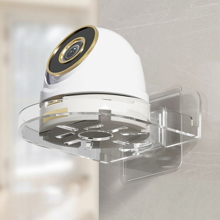 Mensola trasparente per router e telecamera da parete