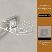 Mensola per router di sorveglianza domestica senza perforazione con staffa per telecamera montata a parete Traceless, Transparent