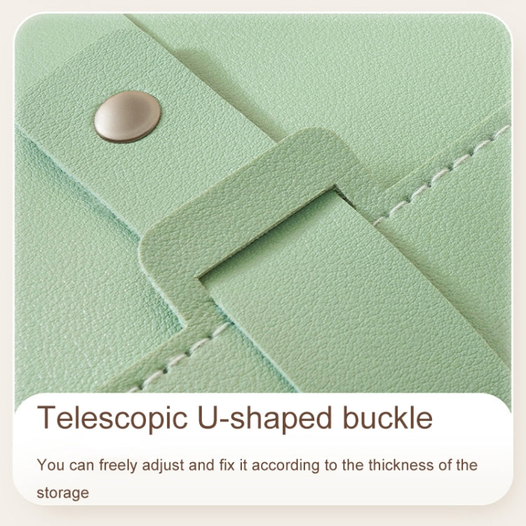 Borsa per gioielli a forma di libro Borsa per orecchini multifunzionale portatile da viaggio di grande capacità, Blue, Green, Pink