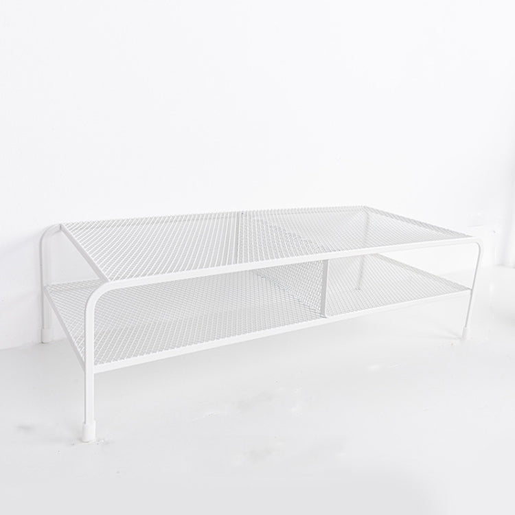 Organizzatore per rack in ferro battuto con staffa elevata per monitor del computer, Standard Single Layer, Deepen Single Layer, Double Layer, Double Layer Split, Deepen Dual Layer, Deepen Dual Layer Split