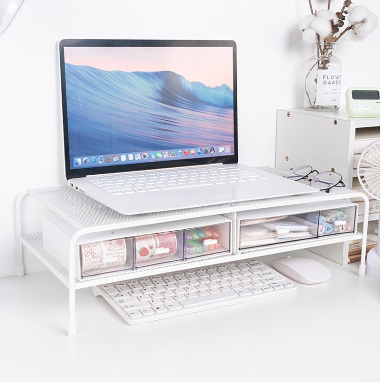 Organizzatore per rack in ferro battuto con staffa elevata per monitor del computer, Standard Single Layer, Deepen Single Layer, Double Layer, Double Layer Split, Deepen Dual Layer, Deepen Dual Layer Split
