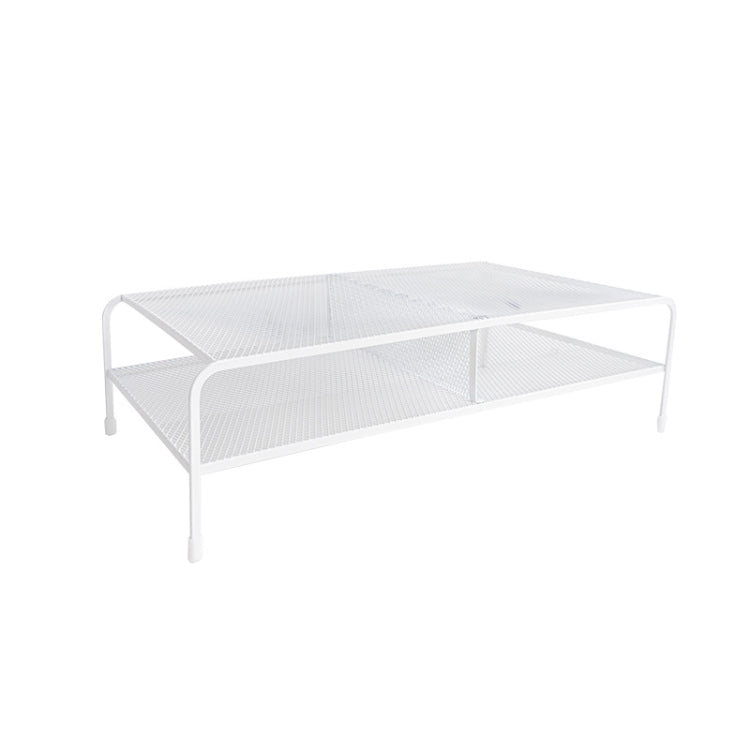 Organizzatore per rack in ferro battuto con staffa elevata per monitor del computer, Standard Single Layer, Deepen Single Layer, Double Layer, Double Layer Split, Deepen Dual Layer, Deepen Dual Layer Split