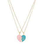 MIGLIOR AMICO Collana con carta dell'amicizia con ciondolo a forma di cuore con catena Love Lockbone