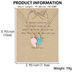 MIGLIOR AMICO Collana con carta dell'amicizia con ciondolo a forma di cuore con catena Love Lockbone