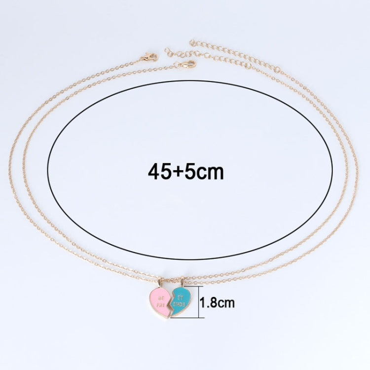 MIGLIOR AMICO Collana con carta dell'amicizia con ciondolo a forma di cuore con catena Love Lockbone