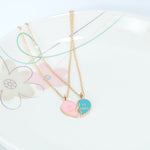MIGLIOR AMICO Collana con carta dell'amicizia con ciondolo a forma di cuore con catena Love Lockbone