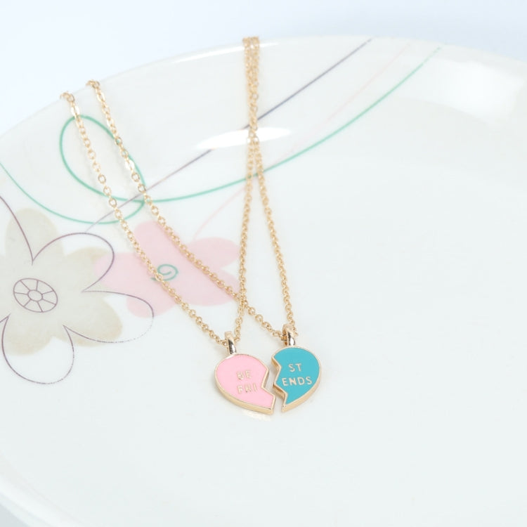 MIGLIOR AMICO Collana con carta dell'amicizia con ciondolo a forma di cuore con catena Love Lockbone