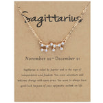 12 segni zodiacali con collana di diamanti, strass e ciondolo a catena con clavicola, Scorpio Golden, Sagittarius Golden, Capricorn Golden, Taurus Golden, Pisces Golden, Leo Golden, Libra Golden, Cancer Golden, Aquarius Golden, Virgo Golden, Aries Gold...