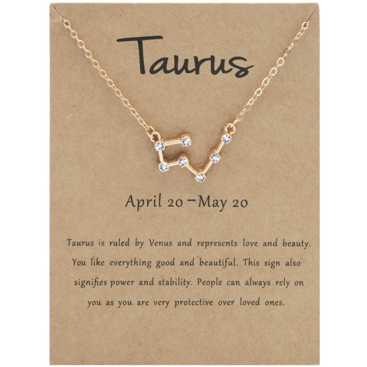 12 segni zodiacali con collana di diamanti, strass e ciondolo a catena con clavicola, Scorpio Golden, Sagittarius Golden, Capricorn Golden, Taurus Golden, Pisces Golden, Leo Golden, Libra Golden, Cancer Golden, Aquarius Golden, Virgo Golden, Aries Gold...