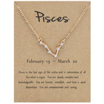 12 segni zodiacali con collana di diamanti, strass e ciondolo a catena con clavicola, Scorpio Golden, Sagittarius Golden, Capricorn Golden, Taurus Golden, Pisces Golden, Leo Golden, Libra Golden, Cancer Golden, Aquarius Golden, Virgo Golden, Aries Gold...