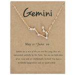 12 segni zodiacali con collana di diamanti, strass e ciondolo a catena con clavicola, Scorpio Golden, Sagittarius Golden, Capricorn Golden, Taurus Golden, Pisces Golden, Leo Golden, Libra Golden, Cancer Golden, Aquarius Golden, Virgo Golden, Aries Gold...