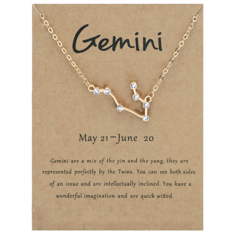 12 segni zodiacali con collana di diamanti, strass e ciondolo a catena con clavicola, Scorpio Golden, Sagittarius Golden, Capricorn Golden, Taurus Golden, Pisces Golden, Leo Golden, Libra Golden, Cancer Golden, Aquarius Golden, Virgo Golden, Aries Gold...