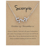 12 segni zodiacali con collana di diamanti, strass e ciondolo a catena con clavicola, Scorpio Golden, Sagittarius Golden, Capricorn Golden, Taurus Golden, Pisces Golden, Leo Golden, Libra Golden, Cancer Golden, Aquarius Golden, Virgo Golden, Aries Gold...