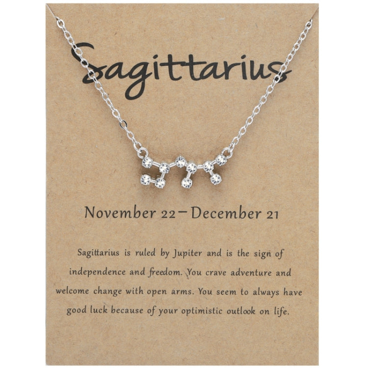 12 segni zodiacali con collana di diamanti, strass e ciondolo a catena con clavicola, Scorpio Golden, Sagittarius Golden, Capricorn Golden, Taurus Golden, Pisces Golden, Leo Golden, Libra Golden, Cancer Golden, Aquarius Golden, Virgo Golden, Aries Gold...