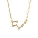 12 segni zodiacali con collana di diamanti, strass e ciondolo a catena con clavicola, Scorpio Golden, Sagittarius Golden, Capricorn Golden, Taurus Golden, Pisces Golden, Leo Golden, Libra Golden, Cancer Golden, Aquarius Golden, Virgo Golden, Aries Gold...