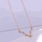 12 segni zodiacali con collana di diamanti, strass e ciondolo a catena con clavicola, Scorpio Golden, Sagittarius Golden, Capricorn Golden, Taurus Golden, Pisces Golden, Leo Golden, Libra Golden, Cancer Golden, Aquarius Golden, Virgo Golden, Aries Gold...