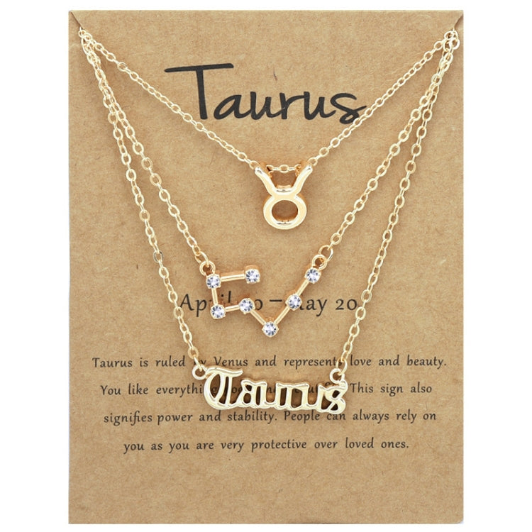 Collana 3 in 1 con 12 segni zodiacali, set di simboli dell'alfabeto retrò con set di gioielli con diamanti, Scorpion Golden, Sagittarius Golden, Capricorn Golden, Taurus Golden, Pisces Golden, Leo Golden, Libra Golden, Cancer Golden, Aquarius Golden   ...
