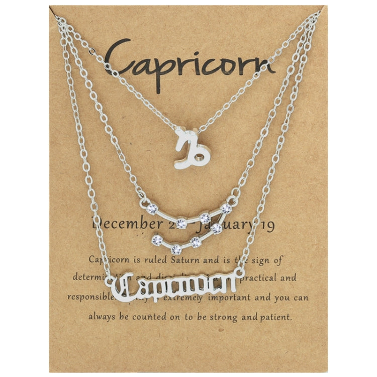 Collana 3 in 1 con 12 segni zodiacali, set di simboli dell'alfabeto retrò con set di gioielli con diamanti, Scorpion Golden, Sagittarius Golden, Capricorn Golden, Taurus Golden, Pisces Golden, Leo Golden, Libra Golden, Cancer Golden, Aquarius Golden   ...