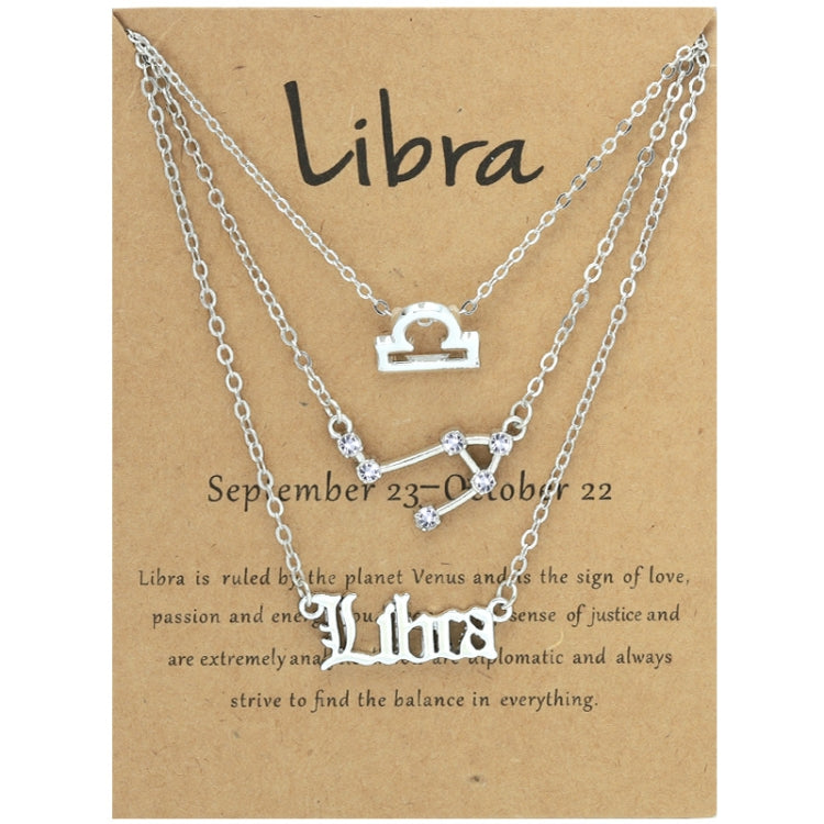 Collana 3 in 1 con 12 segni zodiacali, set di simboli dell'alfabeto retrò con set di gioielli con diamanti, Scorpion Golden, Sagittarius Golden, Capricorn Golden, Taurus Golden, Pisces Golden, Leo Golden, Libra Golden, Cancer Golden, Aquarius Golden   ...
