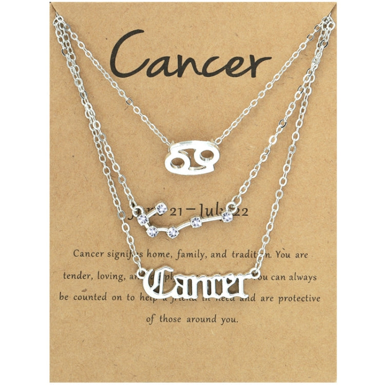 Collana 3 in 1 con 12 segni zodiacali, set di simboli dell'alfabeto retrò con set di gioielli con diamanti, Scorpion Golden, Sagittarius Golden, Capricorn Golden, Taurus Golden, Pisces Golden, Leo Golden, Libra Golden, Cancer Golden, Aquarius Golden   ...