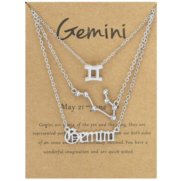 Collana 3 in 1 con 12 segni zodiacali, set di simboli dell'alfabeto retrò con set di gioielli con diamanti, Scorpion Golden, Sagittarius Golden, Capricorn Golden, Taurus Golden, Pisces Golden, Leo Golden, Libra Golden, Cancer Golden, Aquarius Golden   ...