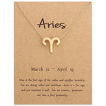 Collana con segni zodiacali Gioielli in lega placcata a catena corta, Aries Golden, Cancer Golden, Libra Golden, Virgo Golden, Leo Golden, Aquarius Golden, Pisces Golden, Taurus Golden, Capricorn Golden, Sagittarius Golden, Scorpio Golden, Gemini Golde...