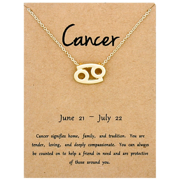 Collana con segni zodiacali Gioielli in lega placcata a catena corta, Aries Golden, Cancer Golden, Libra Golden, Virgo Golden, Leo Golden, Aquarius Golden, Pisces Golden, Taurus Golden, Capricorn Golden, Sagittarius Golden, Scorpio Golden, Gemini Golde...