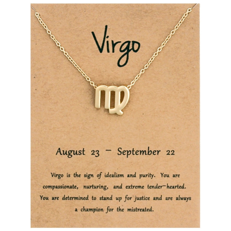 Collana con segni zodiacali Gioielli in lega placcata a catena corta, Aries Golden, Cancer Golden, Libra Golden, Virgo Golden, Leo Golden, Aquarius Golden, Pisces Golden, Taurus Golden, Capricorn Golden, Sagittarius Golden, Scorpio Golden, Gemini Golde...