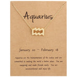 Collana con segni zodiacali Gioielli in lega placcata a catena corta, Aries Golden, Cancer Golden, Libra Golden, Virgo Golden, Leo Golden, Aquarius Golden, Pisces Golden, Taurus Golden, Capricorn Golden, Sagittarius Golden, Scorpio Golden, Gemini Golde...