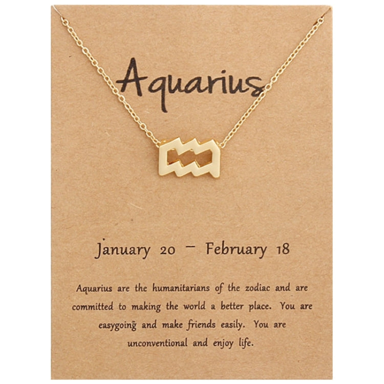 Collana con segni zodiacali Gioielli in lega placcata a catena corta, Aries Golden, Cancer Golden, Libra Golden, Virgo Golden, Leo Golden, Aquarius Golden, Pisces Golden, Taurus Golden, Capricorn Golden, Sagittarius Golden, Scorpio Golden, Gemini Golde...