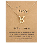 Collana con segni zodiacali Gioielli in lega placcata a catena corta, Aries Golden, Cancer Golden, Libra Golden, Virgo Golden, Leo Golden, Aquarius Golden, Pisces Golden, Taurus Golden, Capricorn Golden, Sagittarius Golden, Scorpio Golden, Gemini Golde...