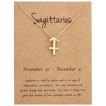 Collana con segni zodiacali Gioielli in lega placcata a catena corta, Aries Golden, Cancer Golden, Libra Golden, Virgo Golden, Leo Golden, Aquarius Golden, Pisces Golden, Taurus Golden, Capricorn Golden, Sagittarius Golden, Scorpio Golden, Gemini Golde...