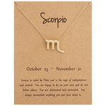 Collana con segni zodiacali Gioielli in lega placcata a catena corta, Aries Golden, Cancer Golden, Libra Golden, Virgo Golden, Leo Golden, Aquarius Golden, Pisces Golden, Taurus Golden, Capricorn Golden, Sagittarius Golden, Scorpio Golden, Gemini Golde...