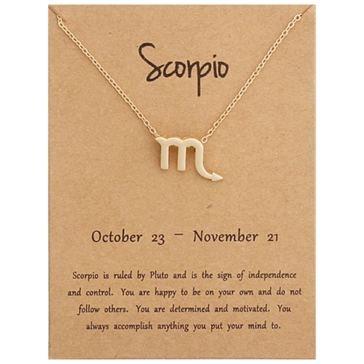 Collana con segni zodiacali Gioielli in lega placcata a catena corta, Aries Golden, Cancer Golden, Libra Golden, Virgo Golden, Leo Golden, Aquarius Golden, Pisces Golden, Taurus Golden, Capricorn Golden, Sagittarius Golden, Scorpio Golden, Gemini Golde...