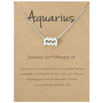 Collana con segni zodiacali Gioielli in lega placcata a catena corta, Aries Golden, Cancer Golden, Libra Golden, Virgo Golden, Leo Golden, Aquarius Golden, Pisces Golden, Taurus Golden, Capricorn Golden, Sagittarius Golden, Scorpio Golden, Gemini Golde...