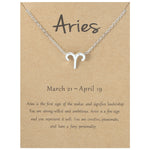 Collana con segni zodiacali Gioielli in lega placcata a catena corta, Aries Golden, Cancer Golden, Libra Golden, Virgo Golden, Leo Golden, Aquarius Golden, Pisces Golden, Taurus Golden, Capricorn Golden, Sagittarius Golden, Scorpio Golden, Gemini Golde...