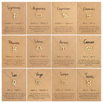 Collana con segni zodiacali Gioielli in lega placcata a catena corta, Aries Golden, Cancer Golden, Libra Golden, Virgo Golden, Leo Golden, Aquarius Golden, Pisces Golden, Taurus Golden, Capricorn Golden, Sagittarius Golden, Scorpio Golden, Gemini Golde...