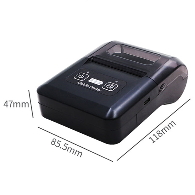 Stampante termica Bluetooth portatile 58 mm con ricarica USB